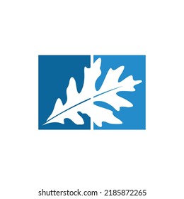 logo icon leaf vector illustration isolated.