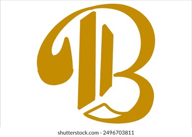 Icono de logotipo con forma de letra B