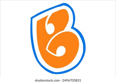 Logo-Symbol mit Buchstabe B