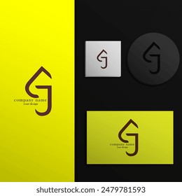 logo icon letter G Creative Modern Design Futuristic Simple Elegant Attractive Luxury For Property Company EPS 10
