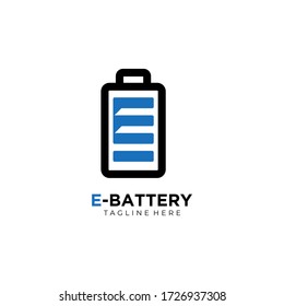 logo icon letter m battery vector design