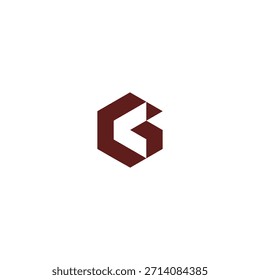logo icon line G Vector de ilusión de tecnología cuadrada