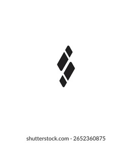 ícone de logotipo linha I ilusão tecnologia vetor