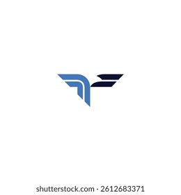 logo icon line T design vector technology