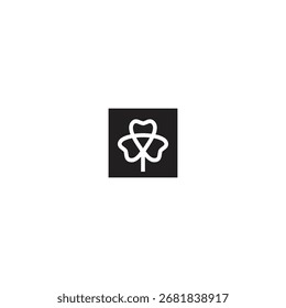 logo icon line X leaf technology illusion