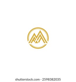 logo icon MF element vector technology