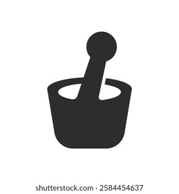 Logo or icon mortar unique design with blank background