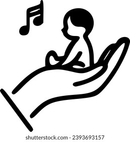 logo icon mother family breastfeed care baby