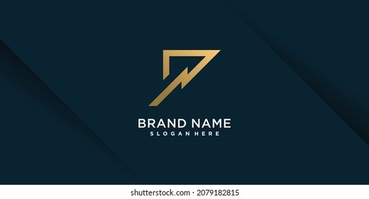 Logo icon with number seven with creative concept Premium Vector part 10