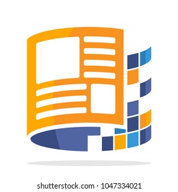 logo icon for online media reading business
