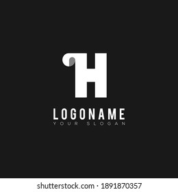 Logo Icon Paper Letter H
