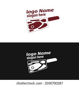 logo icon for a place that processes and sells fresh meat with the best quality meat 