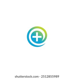 ícone de logotipo mais tecnologia de vetor de sinal