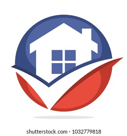 logo icon for property agent business, proper home selection