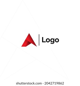 Un logotipo y un fondo blanco de color rojo icono.