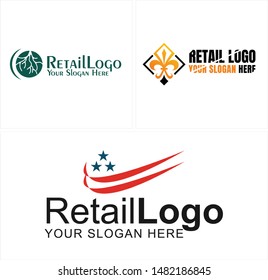 Logo with icon root Gallicism and tick star vector suitable for retail clothing T-shirts business company