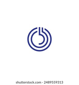 tecnología de Vector de iconos de línea redonda