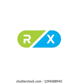 logo icon rx vector design