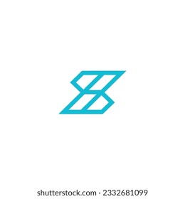 logo icon S biographic vector technology illustration