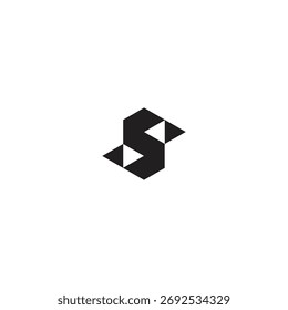 logo icon S design technology illusion