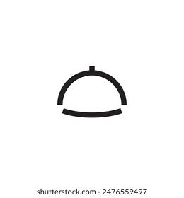 Logo or icon serving lid with blank background