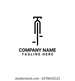 The logo and icon are in the shape of a bicycle with a modern impression.  suitable for your company which operates in the field of bicycle restoration