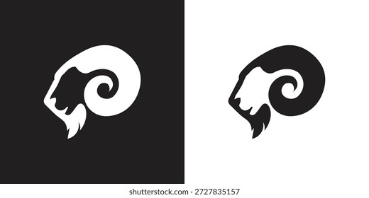 Logo ou ícone carneiro isolado abstrato