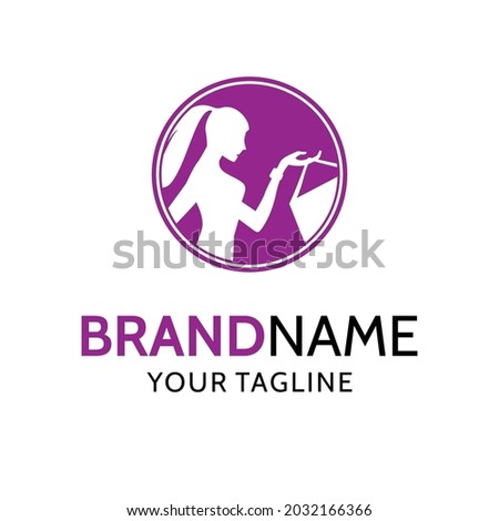 LOGO ICON SIGN SYMBOL BEARD SHOOPING BAG LADIES GANTLEMAN HAIRCUT BARBERSHOP SILHOUETTE 