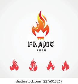 Symbol für Logo-Symbol für Feuer und Flamme