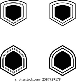 Logo icon silhouette vector style with white background