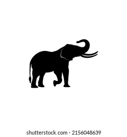 Logo icon Sillhouette elephant stock vector