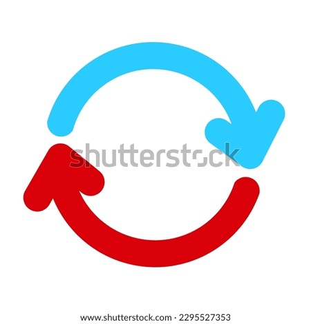 Logo or icon simple about the concept of a repetition or continuous back to the beginning