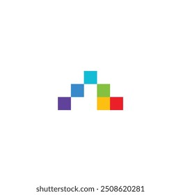 ícone de logotipo caixa pequena Tecnologia de vetor A