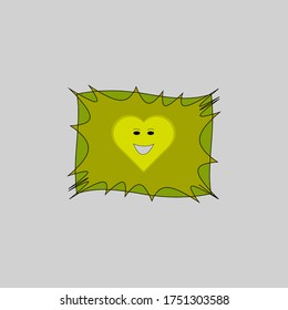 Logo, icon smile vector simple Background box