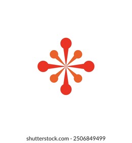 Logo or icon spark with blank background