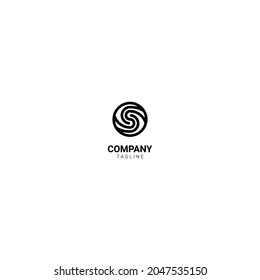 a logo, icon, or spiral shape symbol suitable for a business or company in the field of fashion or for the construction, agency, consultant, hotel, health, law, insurance, entertainment sector
