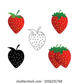 logo or icon strawberry template