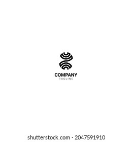 logo, icon, or symbol, connection form suitable for business or company in the field of information technology, network, computer, security, protection, guard, multimedia, wifi, internet