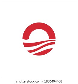 logo icon templet ocean vector
