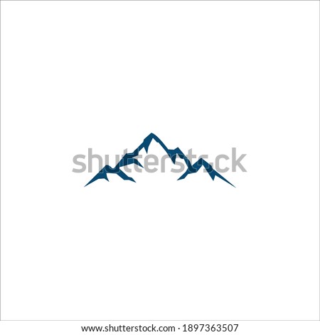 logo icon templet vector mountain