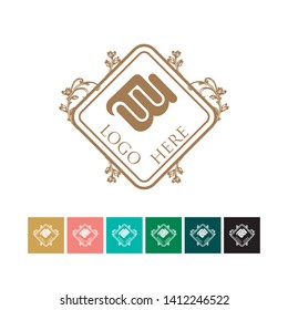  logo icon that represents the letter FM with a modern, dynamic and simple style