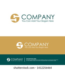 logo icon that represents the letter S with a modern, dynamic and simple style