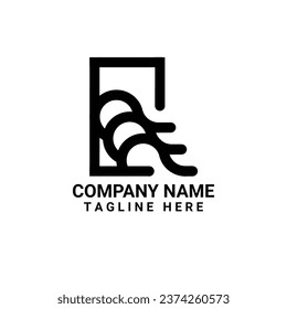 a logo or icon that is shaped like the sound of waves in a city. suitable for your brand or company or cafe