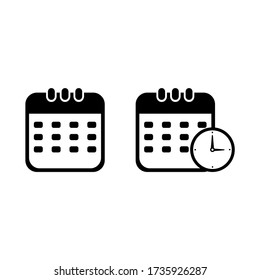 logo icon time picture simple clock black and white symbol for invitations, business cards, brochures, posters, banners and others