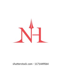 logo / icon type nh look modern custome type 