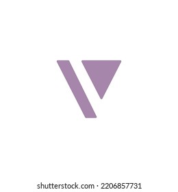 icono de logotipo V ilustración de diseñador biográfico