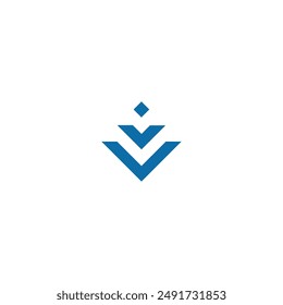 logo icon V vector icon technology