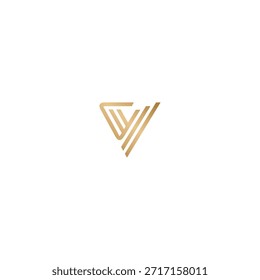logo icon VA illusion vector technology