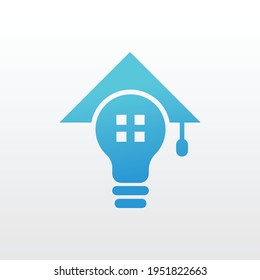 logo icon vector design of abstract smart education. Suitable for your business, company, project, etc.