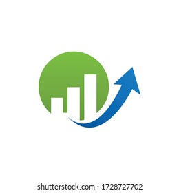 logo icon vector financial progress